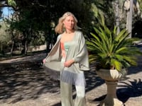 The Sage Leaf Kimono