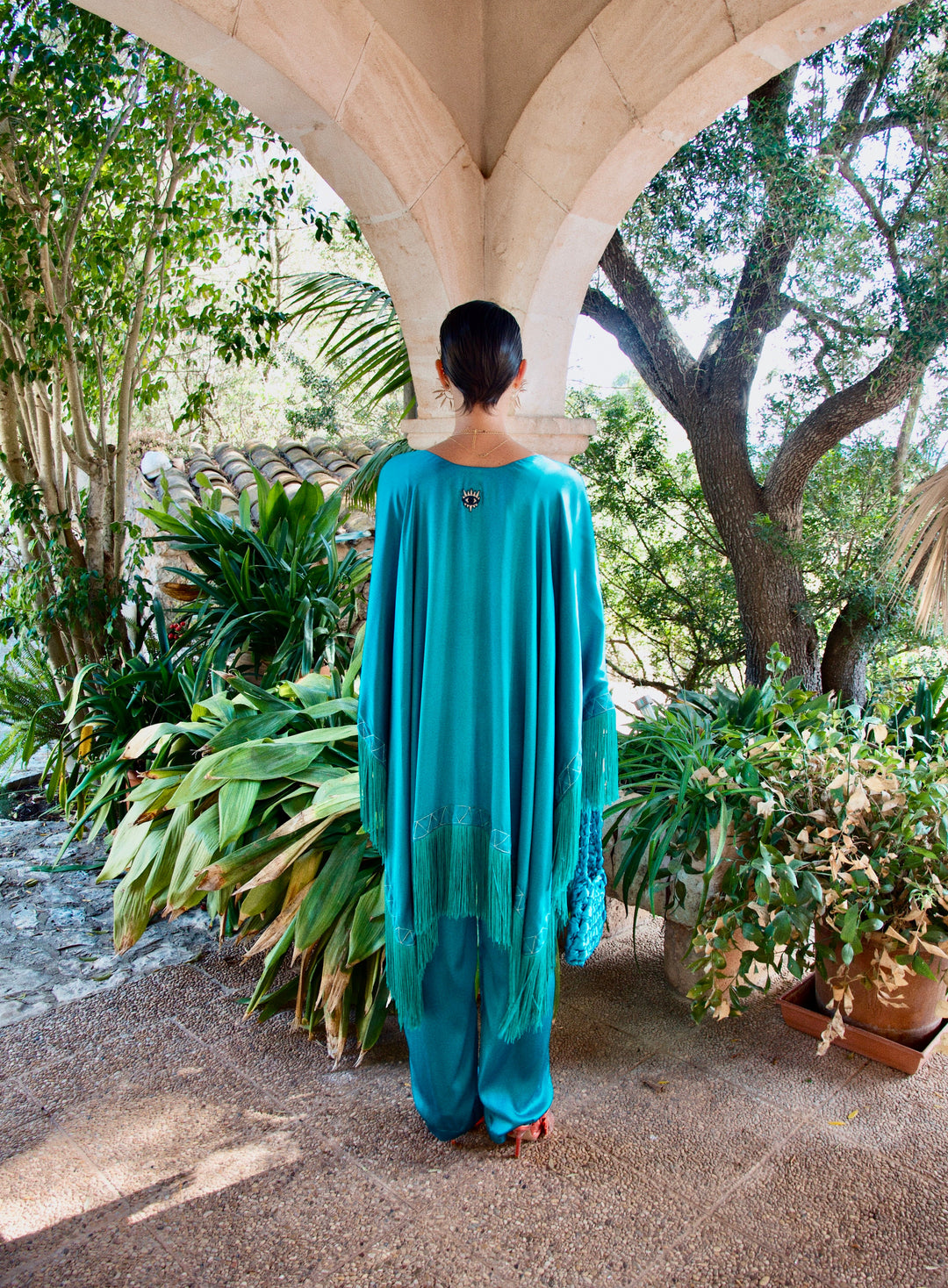 The Blue Poppy Poncho - MIRAYAMA EUROPE